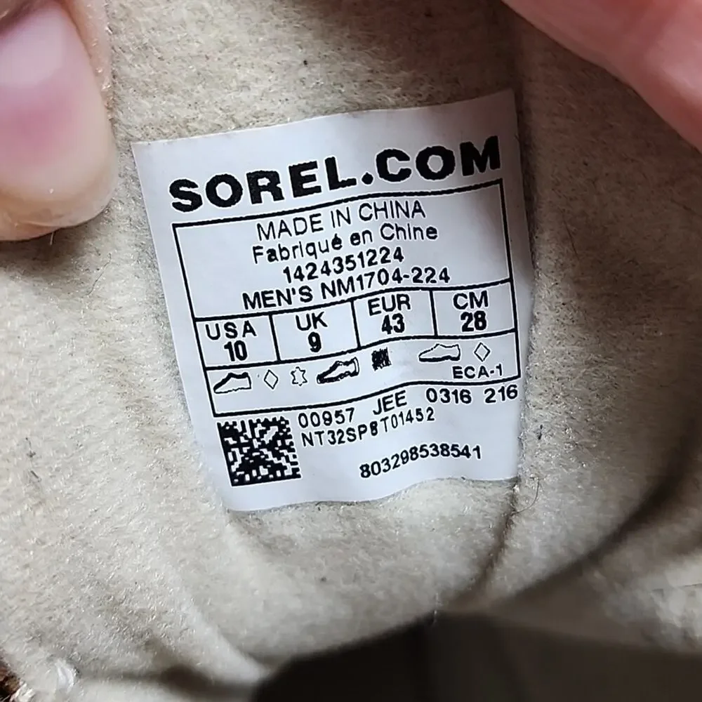Sorel Cheyanne Lace Waterproof Men's Boots Brown Size 10